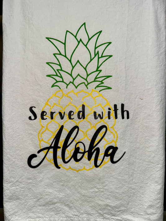 Aloha Flour Sack Towel – Hawaiian Kitchen Towel