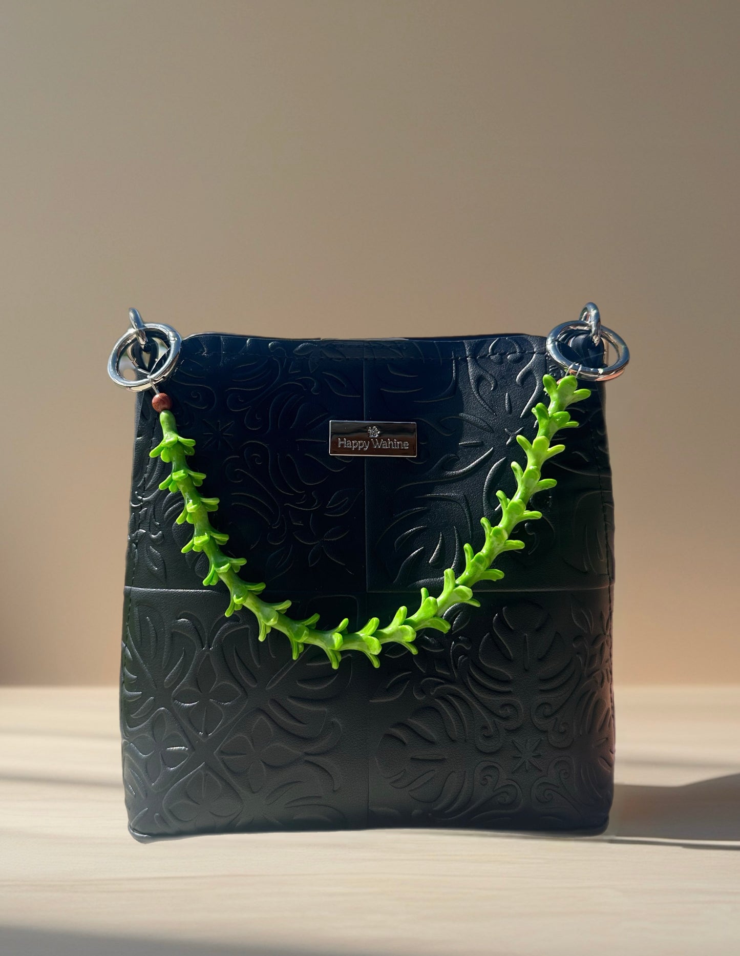 Handmade Pakalana Flower Purse Charm: Tropical Bag Lei