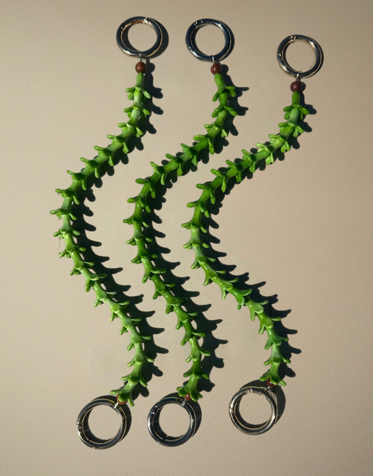 Handmade Pakalana Flower Purse Charm: Tropical Bag Lei