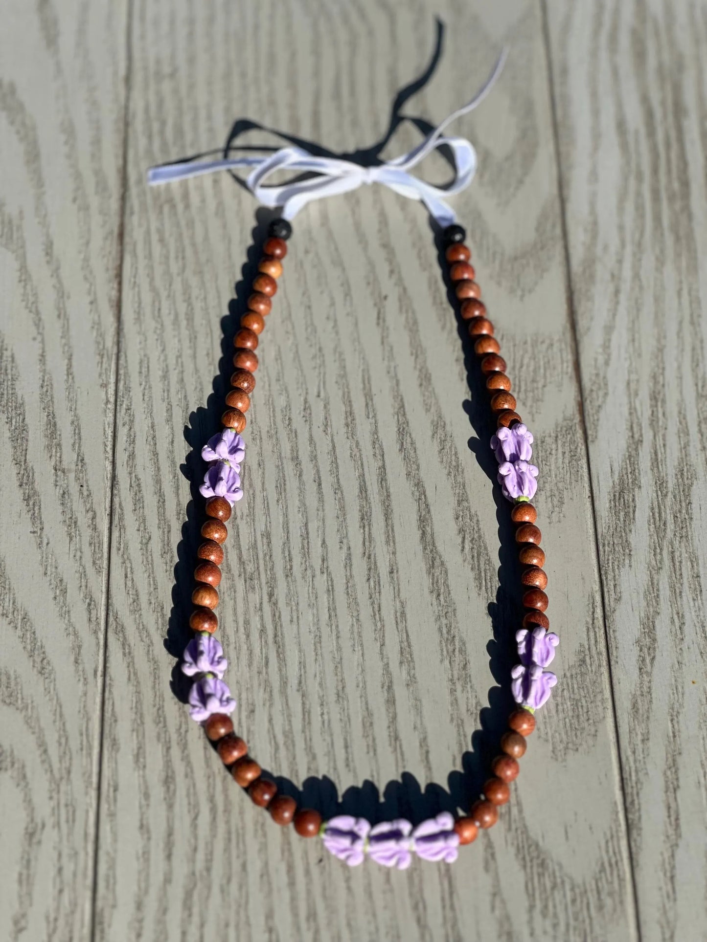 Hat Lei Charm – Papale Lei with Pikake or Crown Flowers, Adjustable Hawaiian Hat Accessory