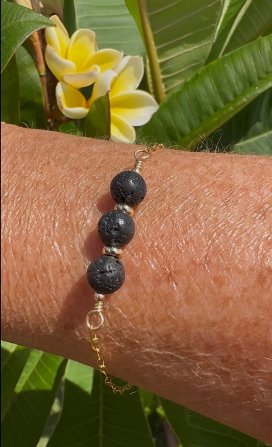 Big Island Love – Lava Bead Bracelet