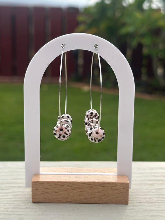 Puka Shell Hoop Earrings • Gold Filled, Hebrew Shells