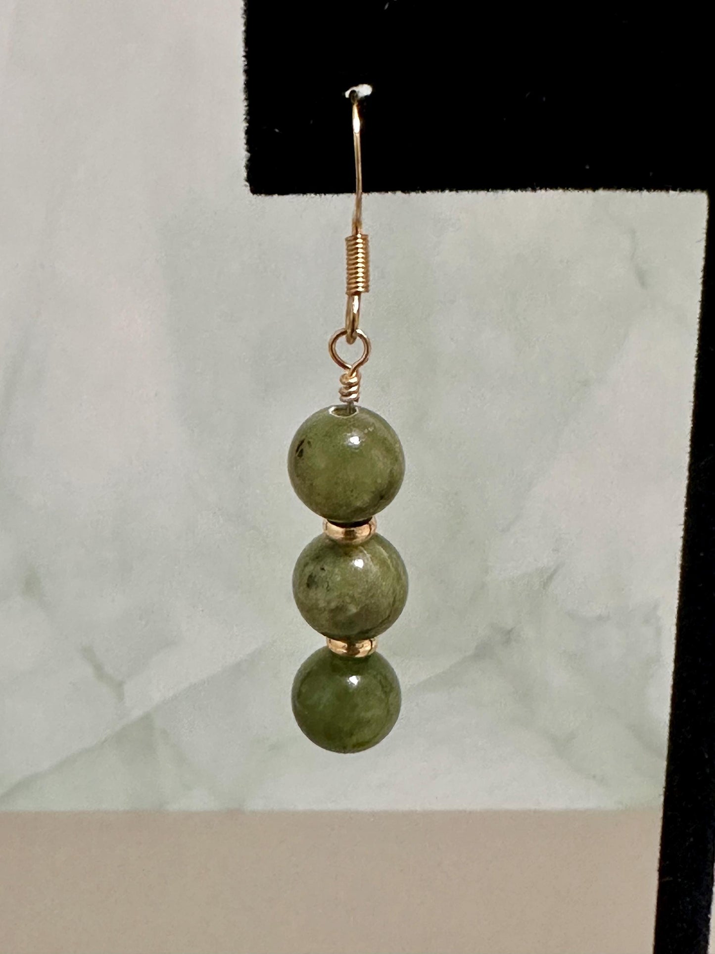 Jade Drop Earrings – 14k Gold Filled | Handmade in Hawai‘i