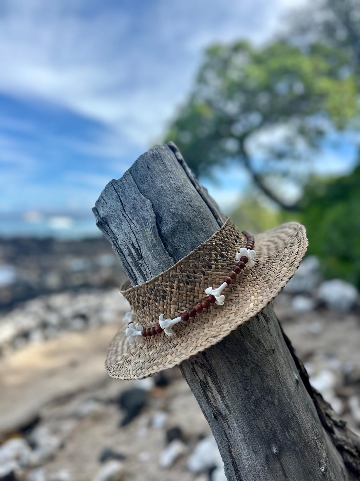 Puakenikeni Car Lei, Car Charm, Rearview Mirror Accessory, Forever Lei