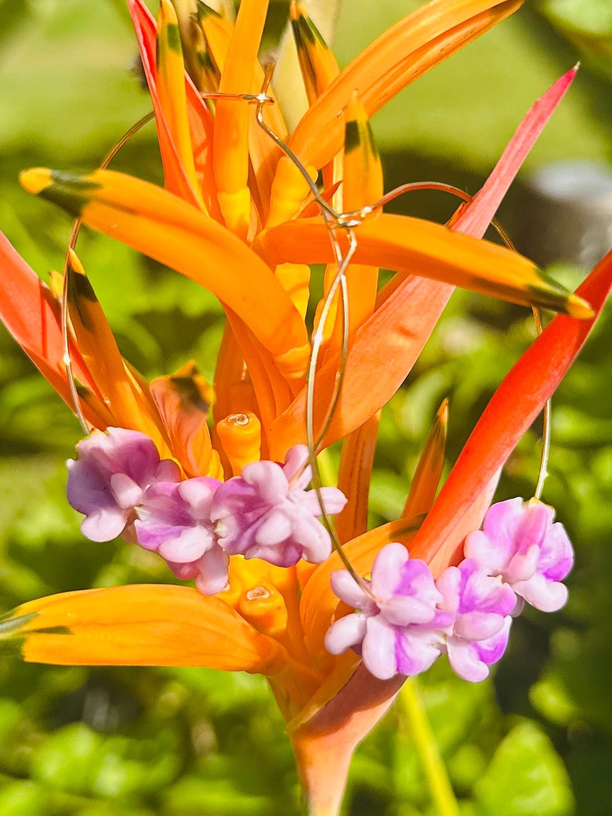 Hawaiian Flower Hoop Earrings – Handmade Hawaii Pua Jewelry