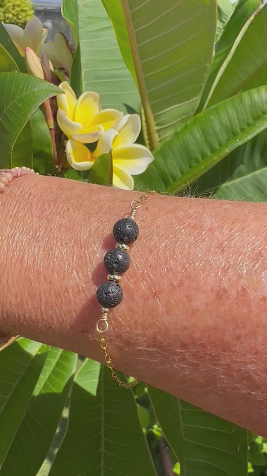 Big Island Love – Lava Bead Bracelet